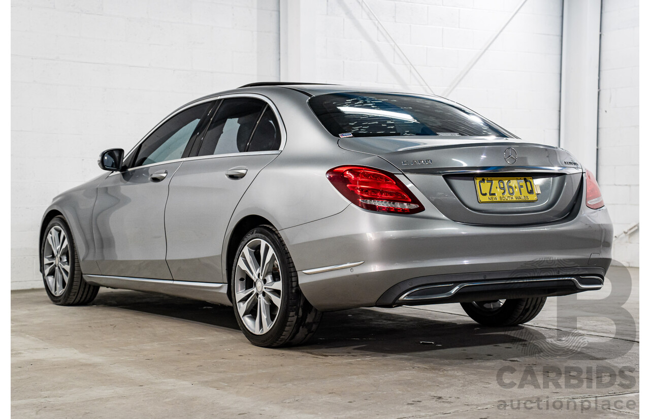7/2015 Mercedes-Benz C200 Bluetec 205 4d Sedan Palladium Silver Turbo Diesel 1.6L