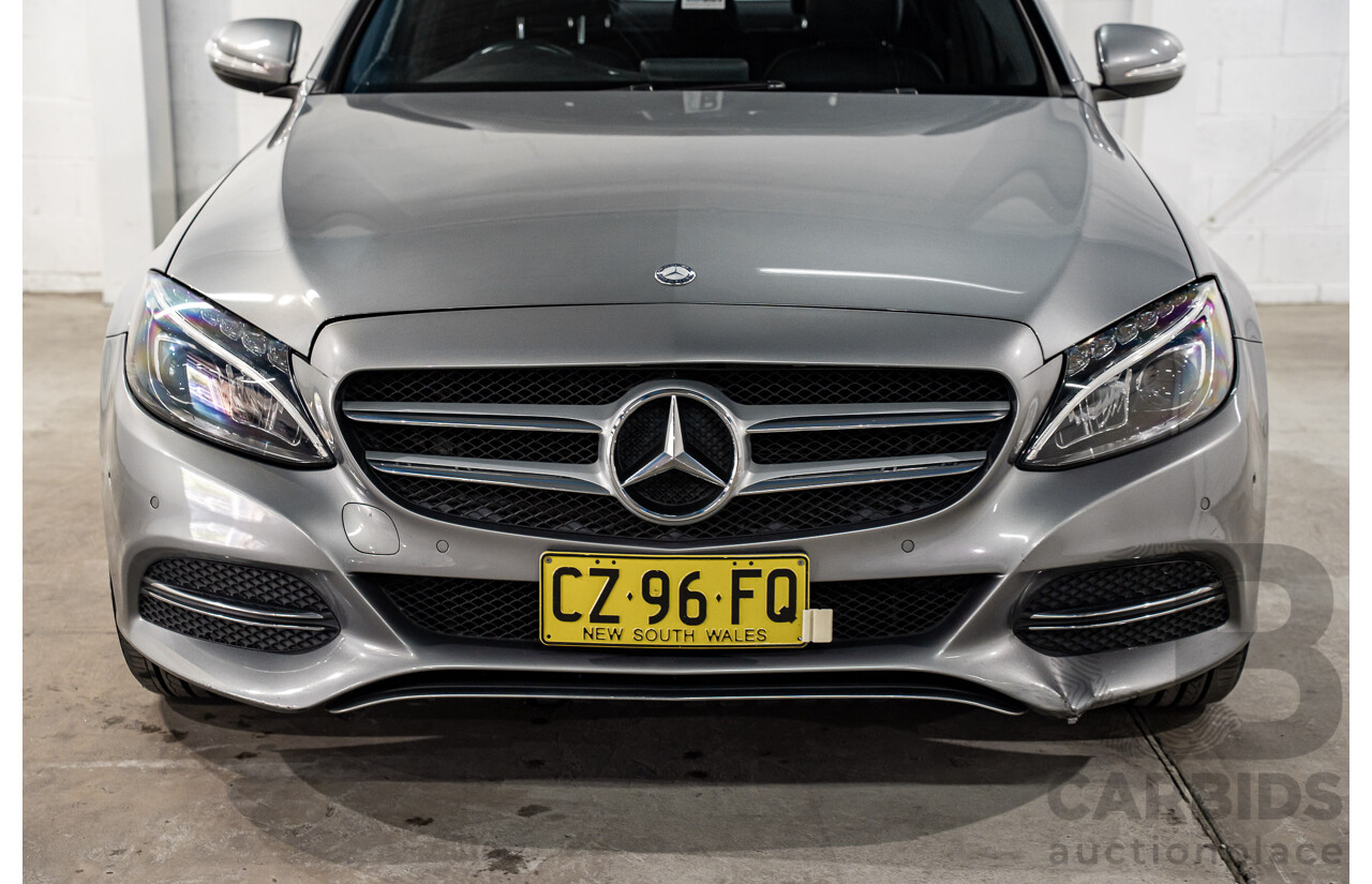7/2015 Mercedes-Benz C200 Bluetec 205 4d Sedan Palladium Silver Turbo Diesel 1.6L