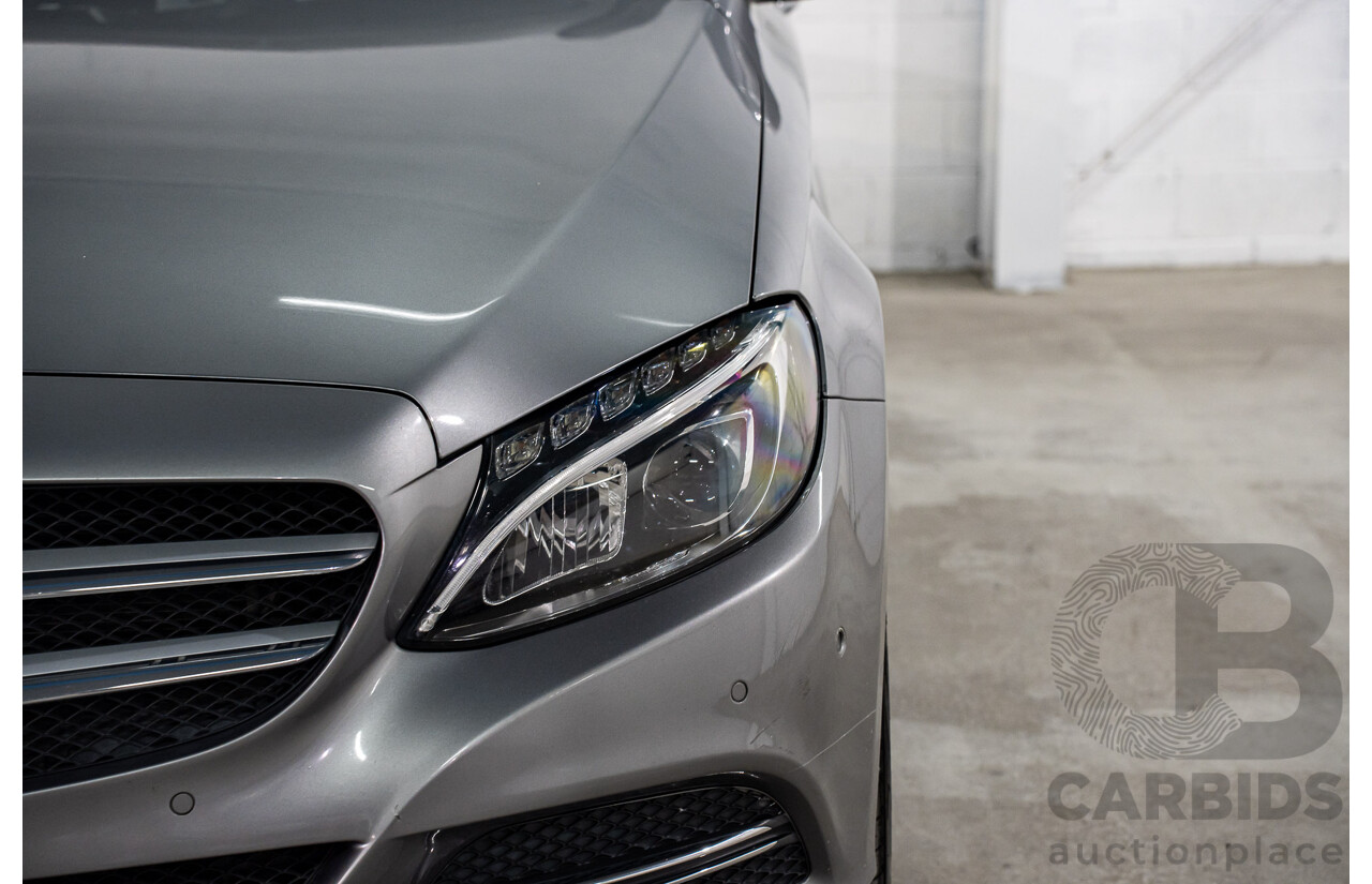 7/2015 Mercedes-Benz C200 Bluetec 205 4d Sedan Palladium Silver Turbo Diesel 1.6L