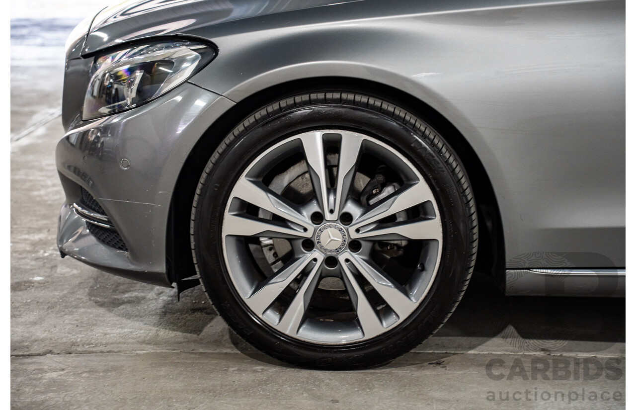 7/2015 Mercedes-Benz C200 Bluetec 205 4d Sedan Palladium Silver Turbo Diesel 1.6L