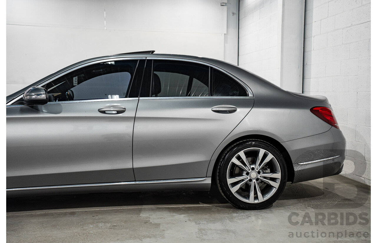 7/2015 Mercedes-Benz C200 Bluetec 205 4d Sedan Palladium Silver Turbo Diesel 1.6L