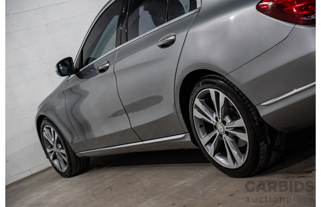 7/2015 Mercedes-Benz C200 Bluetec 205 4d Sedan Palladium Silver Turbo Diesel 1.6L