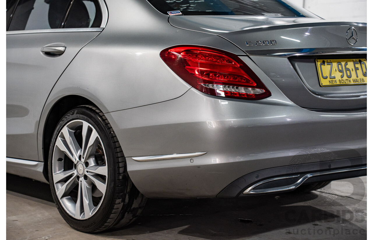 7/2015 Mercedes-Benz C200 Bluetec 205 4d Sedan Palladium Silver Turbo Diesel 1.6L