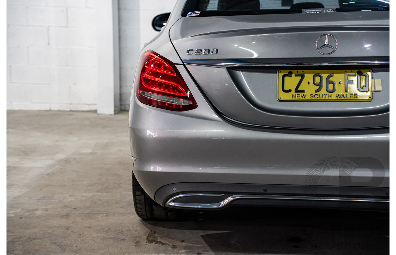 7/2015 Mercedes-Benz C200 Bluetec 205 4d Sedan Palladium Silver Turbo Diesel 1.6L
