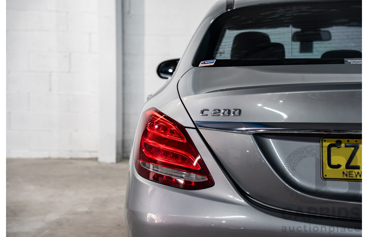 7/2015 Mercedes-Benz C200 Bluetec 205 4d Sedan Palladium Silver Turbo Diesel 1.6L