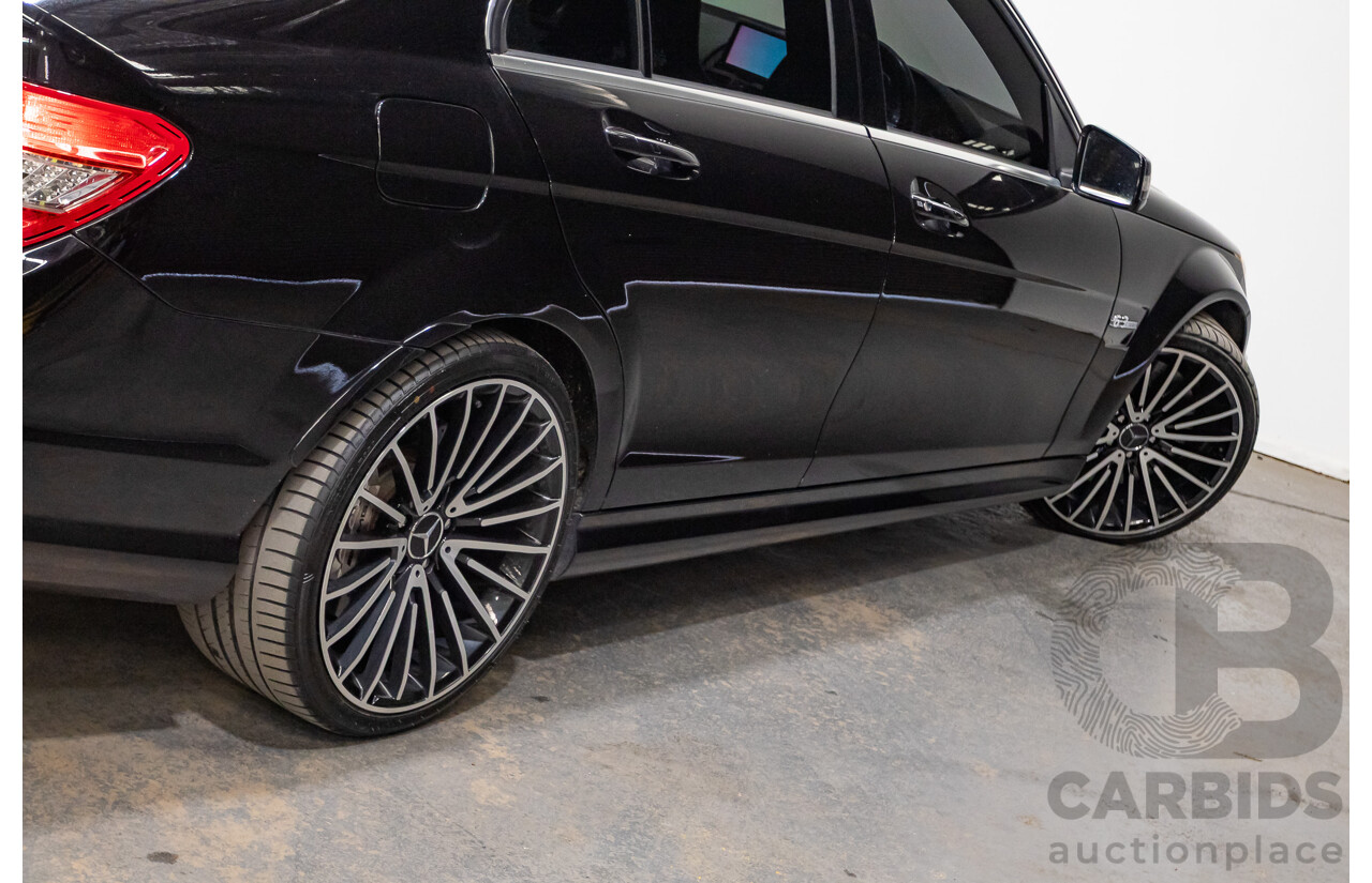 03/2009 Mercedes-Benz C63 AMG W204 4D Sedan Obsidian Black Metallic V8 6.2L