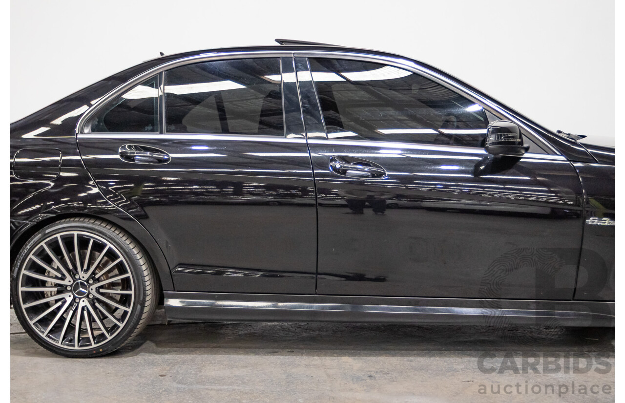 03/2009 Mercedes-Benz C63 AMG W204 4D Sedan Obsidian Black Metallic V8 6.2L