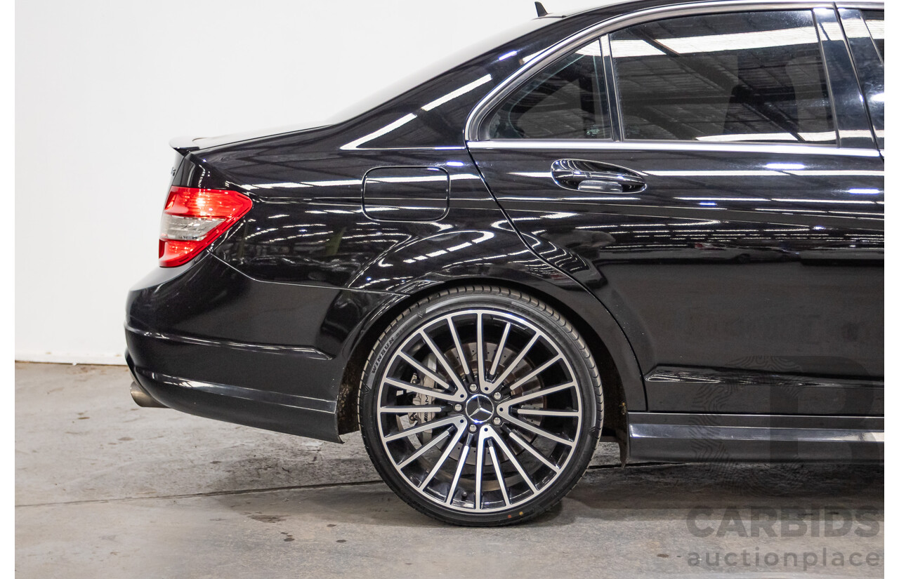 03/2009 Mercedes-Benz C63 AMG W204 4D Sedan Obsidian Black Metallic V8 6.2L