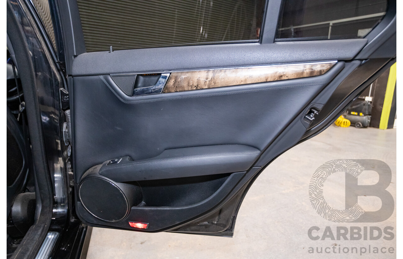 03/2009 Mercedes-Benz C63 AMG W204 4D Sedan Obsidian Black Metallic V8 6.2L