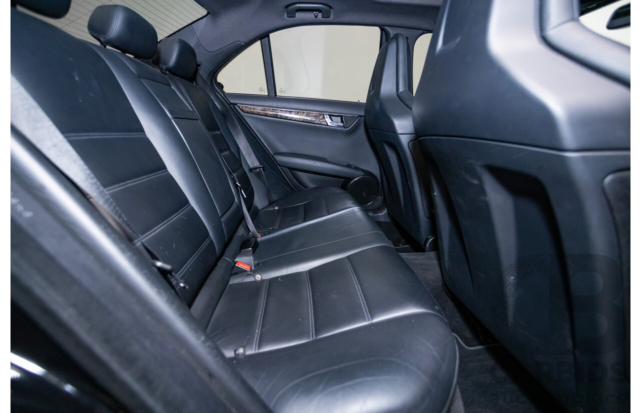 03/2009 Mercedes-Benz C63 AMG W204 4D Sedan Obsidian Black Metallic V8 6.2L