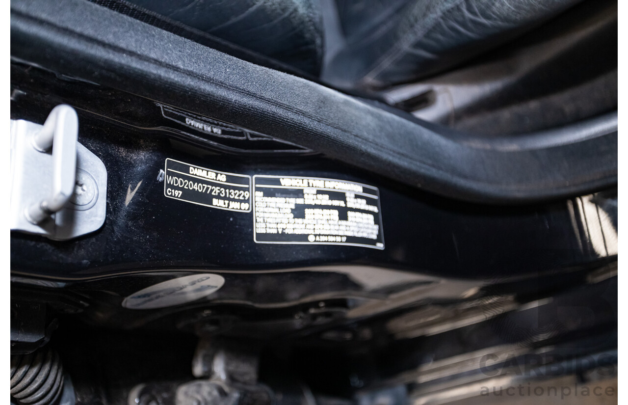 03/2009 Mercedes-Benz C63 AMG W204 4D Sedan Obsidian Black Metallic V8 6.2L