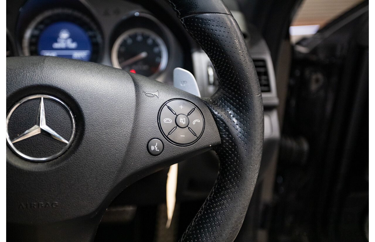 03/2009 Mercedes-Benz C63 AMG W204 4D Sedan Obsidian Black Metallic V8 6.2L