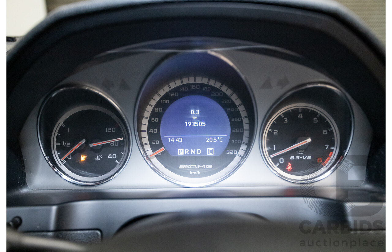 03/2009 Mercedes-Benz C63 AMG W204 4D Sedan Obsidian Black Metallic V8 6.2L