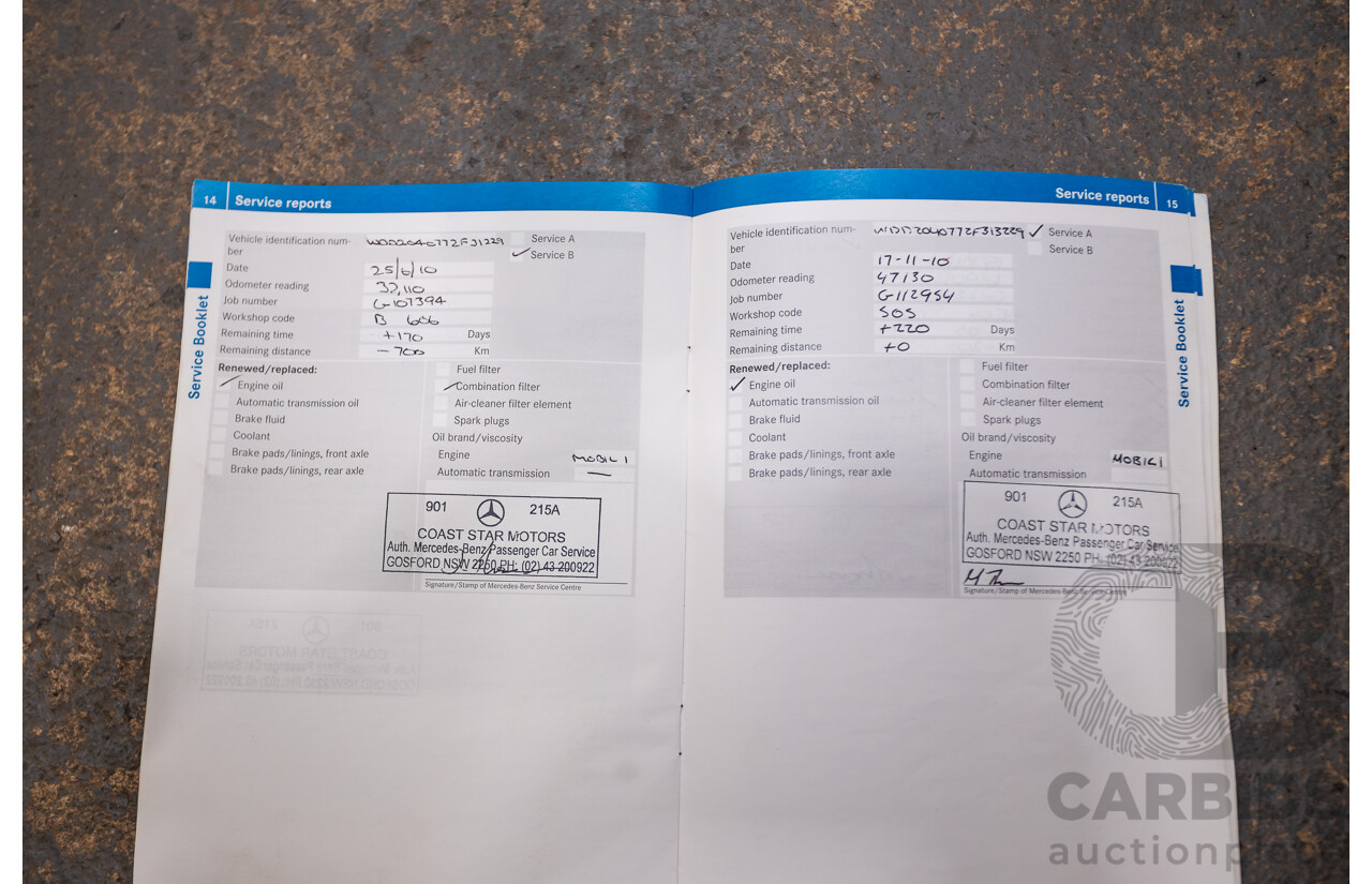 03/2009 Mercedes-Benz C63 AMG W204 4D Sedan Obsidian Black Metallic V8 6.2L