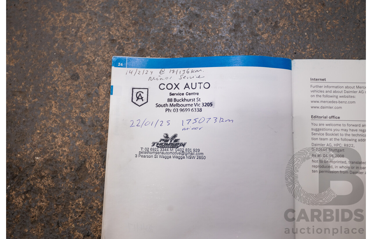 03/2009 Mercedes-Benz C63 AMG W204 4D Sedan Obsidian Black Metallic V8 6.2L