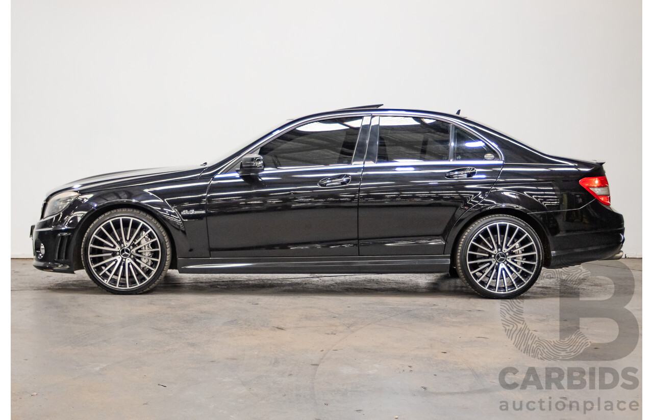 03/2009 Mercedes-Benz C63 AMG W204 4D Sedan Obsidian Black Metallic V8 6.2L