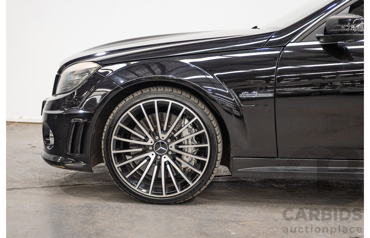 03/2009 Mercedes-Benz C63 AMG W204 4D Sedan Obsidian Black Metallic V8 6.2L