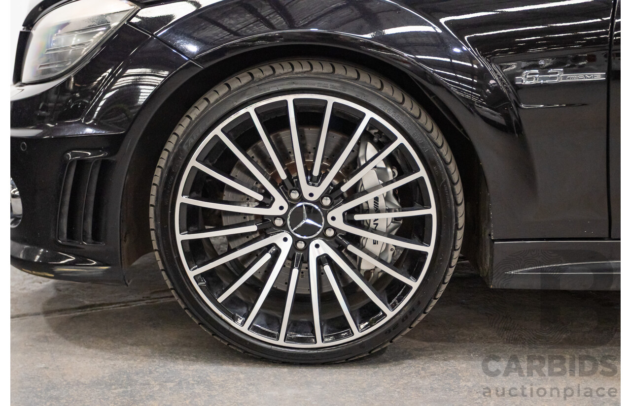 03/2009 Mercedes-Benz C63 AMG W204 4D Sedan Obsidian Black Metallic V8 6.2L