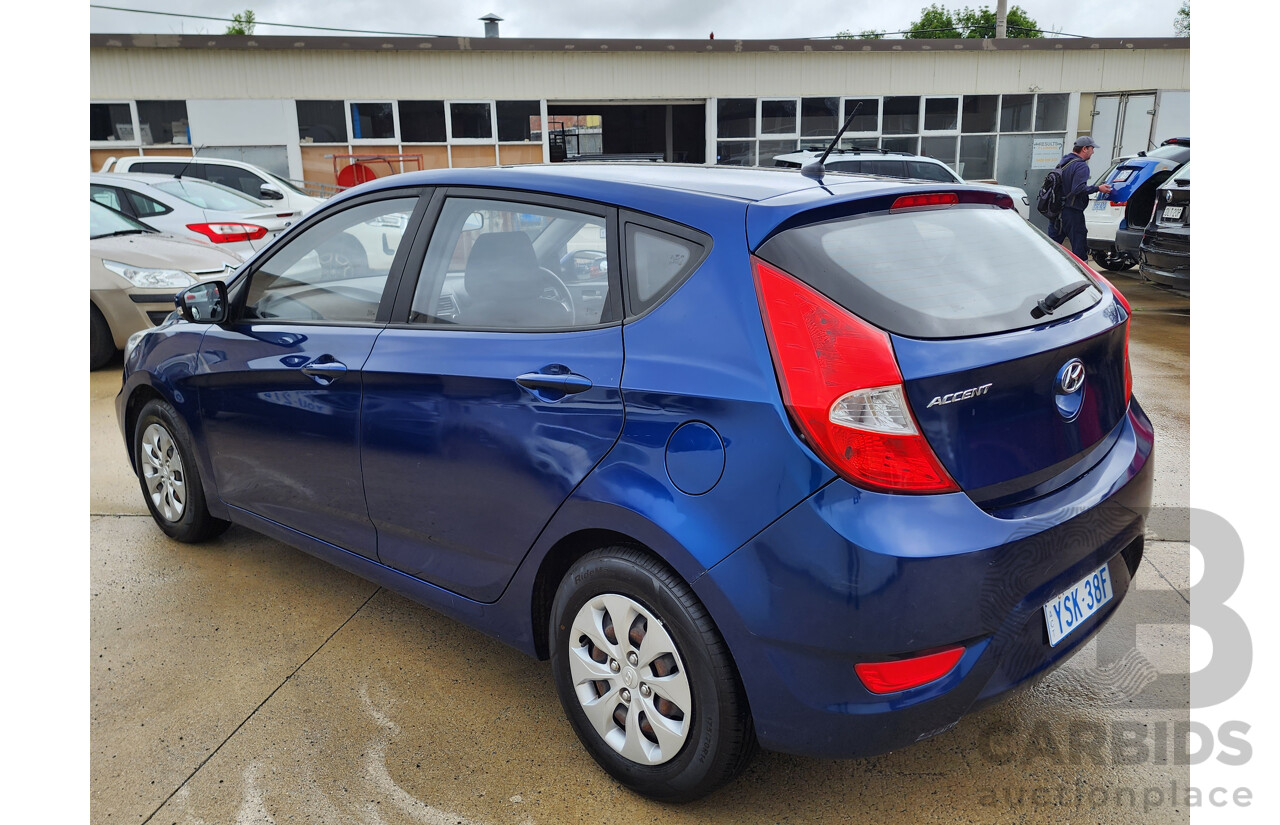 3/2017 Hyundai Accent Active RB4 MY17 5d Hatchback Blue 1.4L