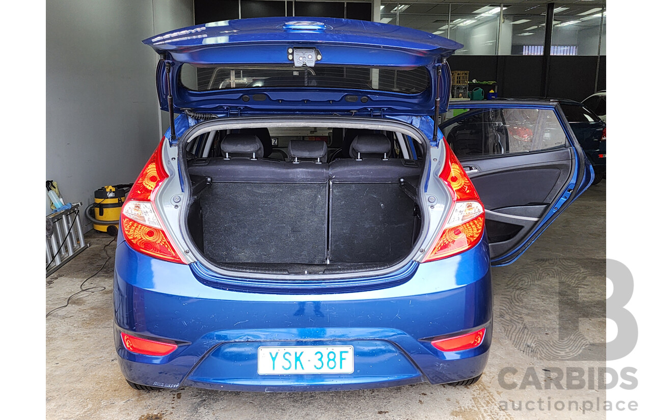 3/2017 Hyundai Accent Active RB4 MY17 5d Hatchback Blue 1.4L
