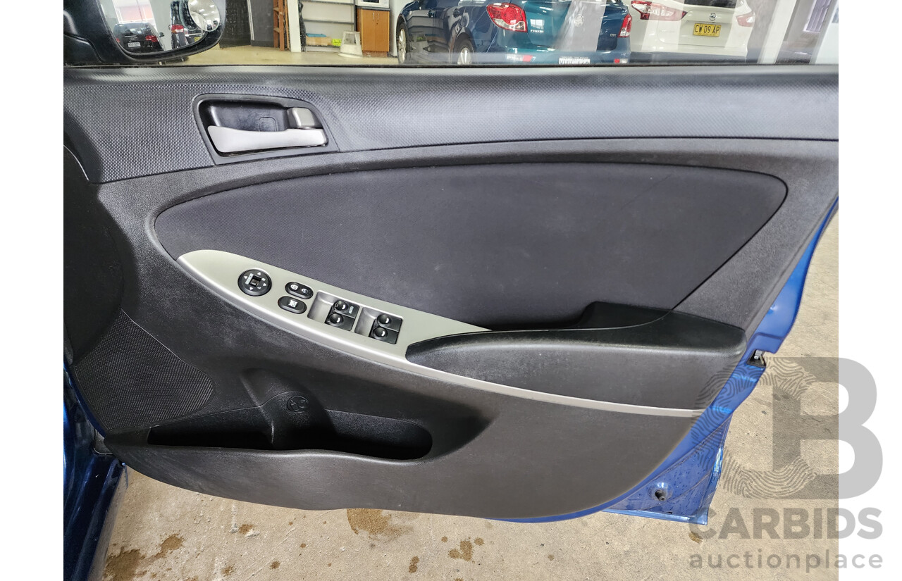 3/2017 Hyundai Accent Active RB4 MY17 5d Hatchback Blue 1.4L