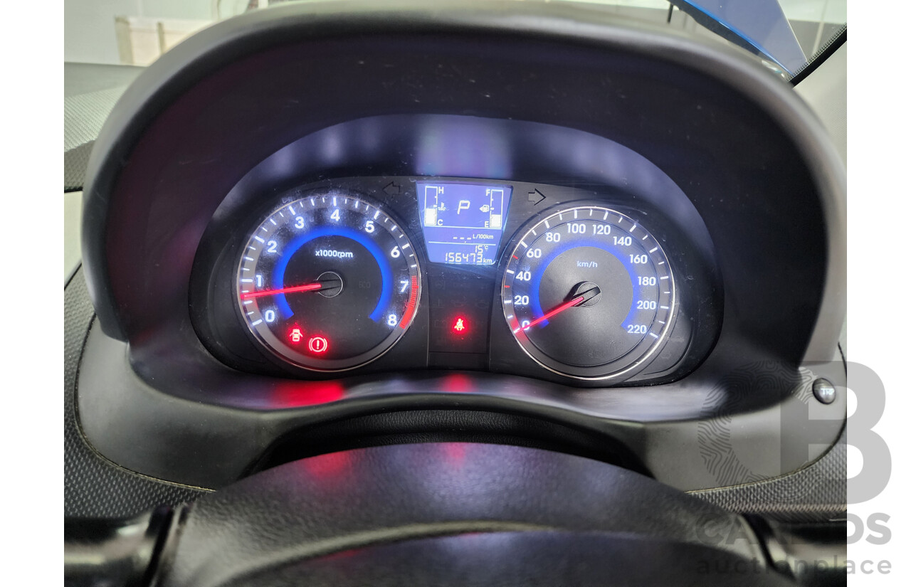 3/2017 Hyundai Accent Active RB4 MY17 5d Hatchback Blue 1.4L