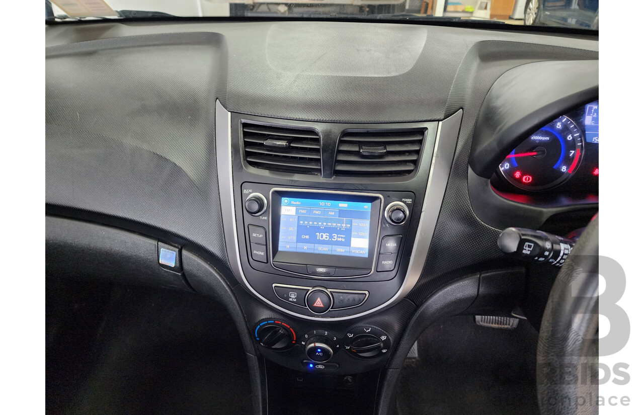 3/2017 Hyundai Accent Active RB4 MY17 5d Hatchback Blue 1.4L