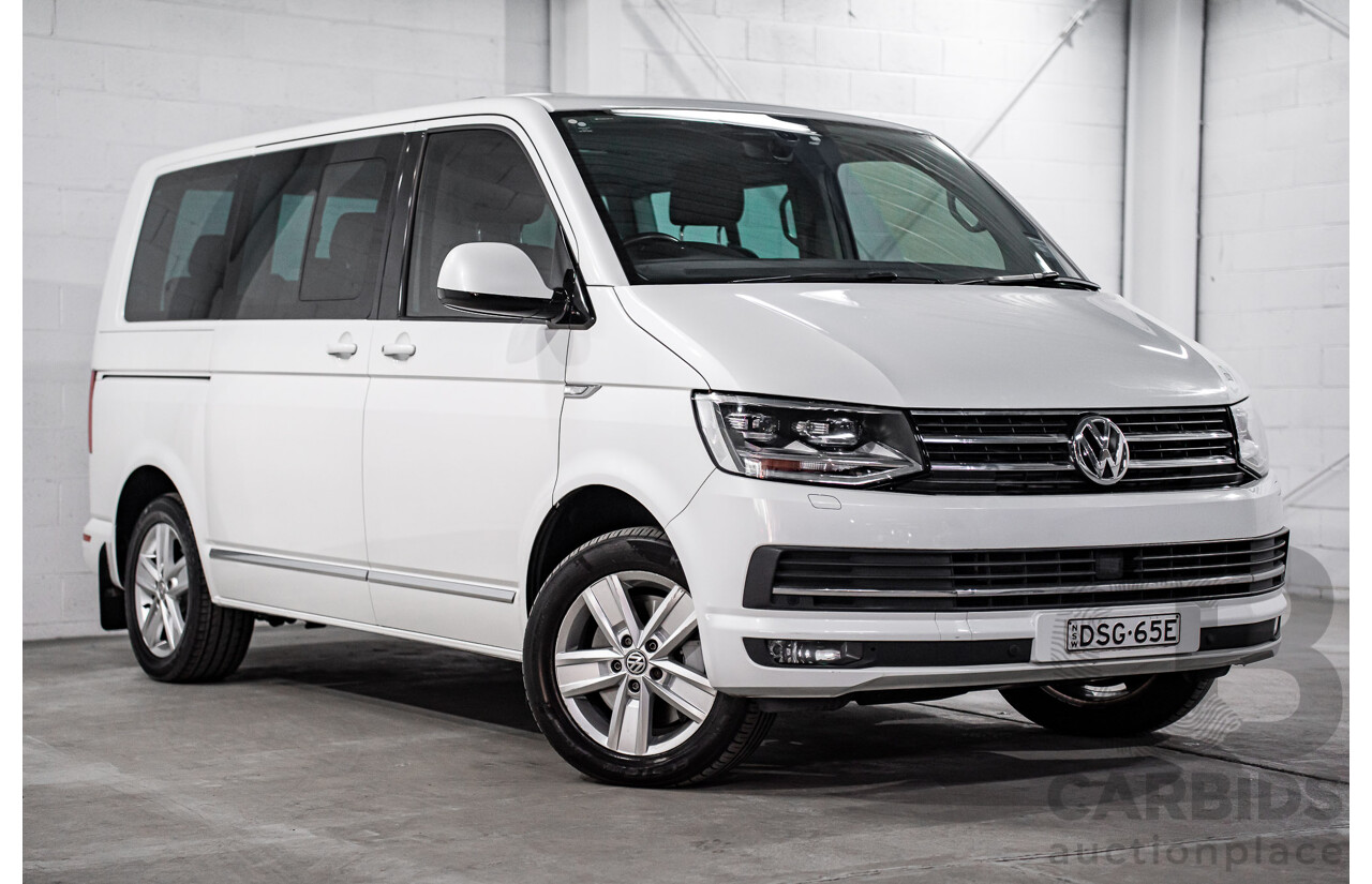 08/2017 Volkswagen Multivan Highline TDI450 (FWD) T6 MY18 4D Wagon Oryx White Pearl Turbo Diesel 2.0L