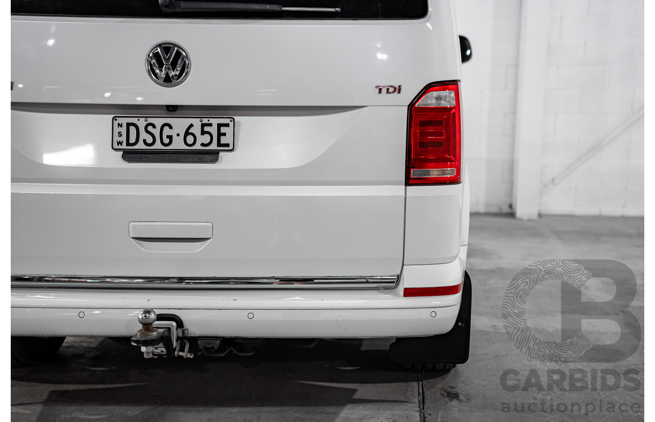 08/2017 Volkswagen Multivan Highline TDI450 (FWD) T6 MY18 4D Wagon Oryx White Pearl Turbo Diesel 2.0L