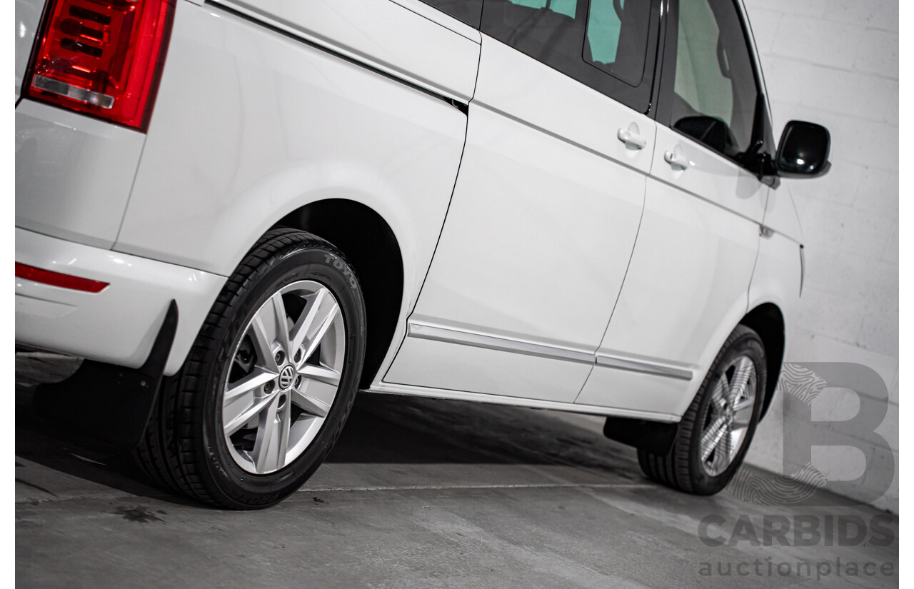 08/2017 Volkswagen Multivan Highline TDI450 (FWD) T6 MY18 4D Wagon Oryx White Pearl Turbo Diesel 2.0L