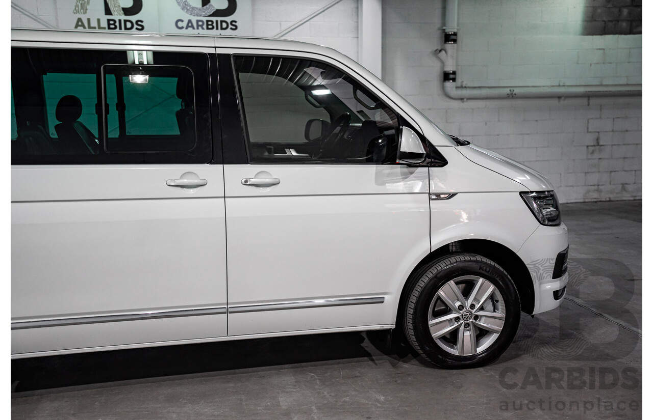 08/2017 Volkswagen Multivan Highline TDI450 (FWD) T6 MY18 4D Wagon Oryx White Pearl Turbo Diesel 2.0L