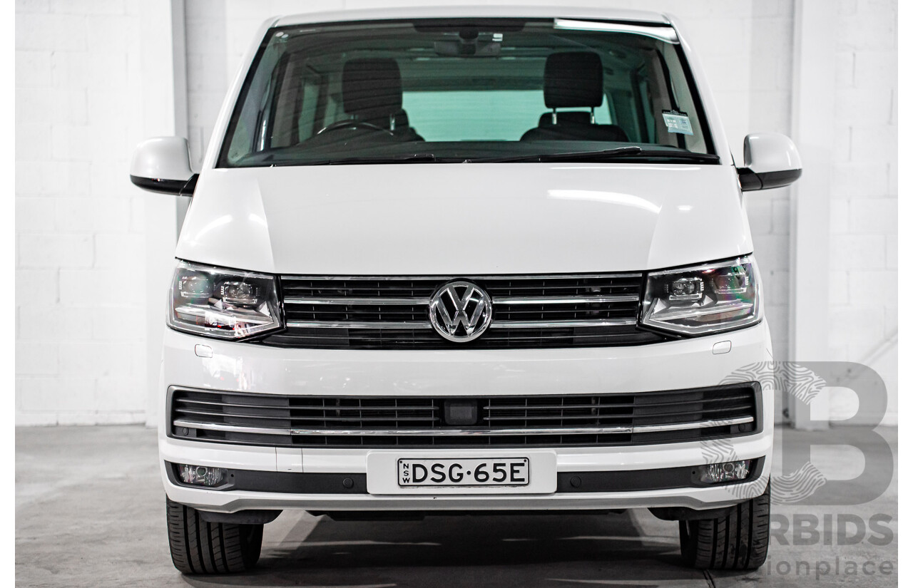 08/2017 Volkswagen Multivan Highline TDI450 (FWD) T6 MY18 4D Wagon Oryx White Pearl Turbo Diesel 2.0L
