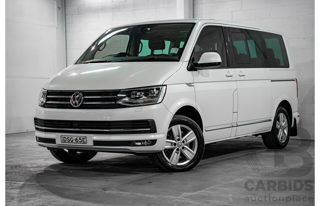 08/2017 Volkswagen Multivan Highline TDI450 (FWD) T6 MY18 4D Wagon Oryx White Pearl Turbo Diesel 2.0L