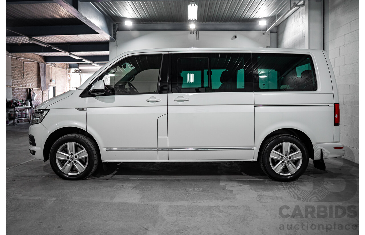 08/2017 Volkswagen Multivan Highline TDI450 (FWD) T6 MY18 4D Wagon Oryx White Pearl Turbo Diesel 2.0L