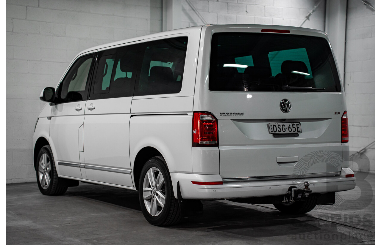 08/2017 Volkswagen Multivan Highline TDI450 (FWD) T6 MY18 4D Wagon Oryx White Pearl Turbo Diesel 2.0L