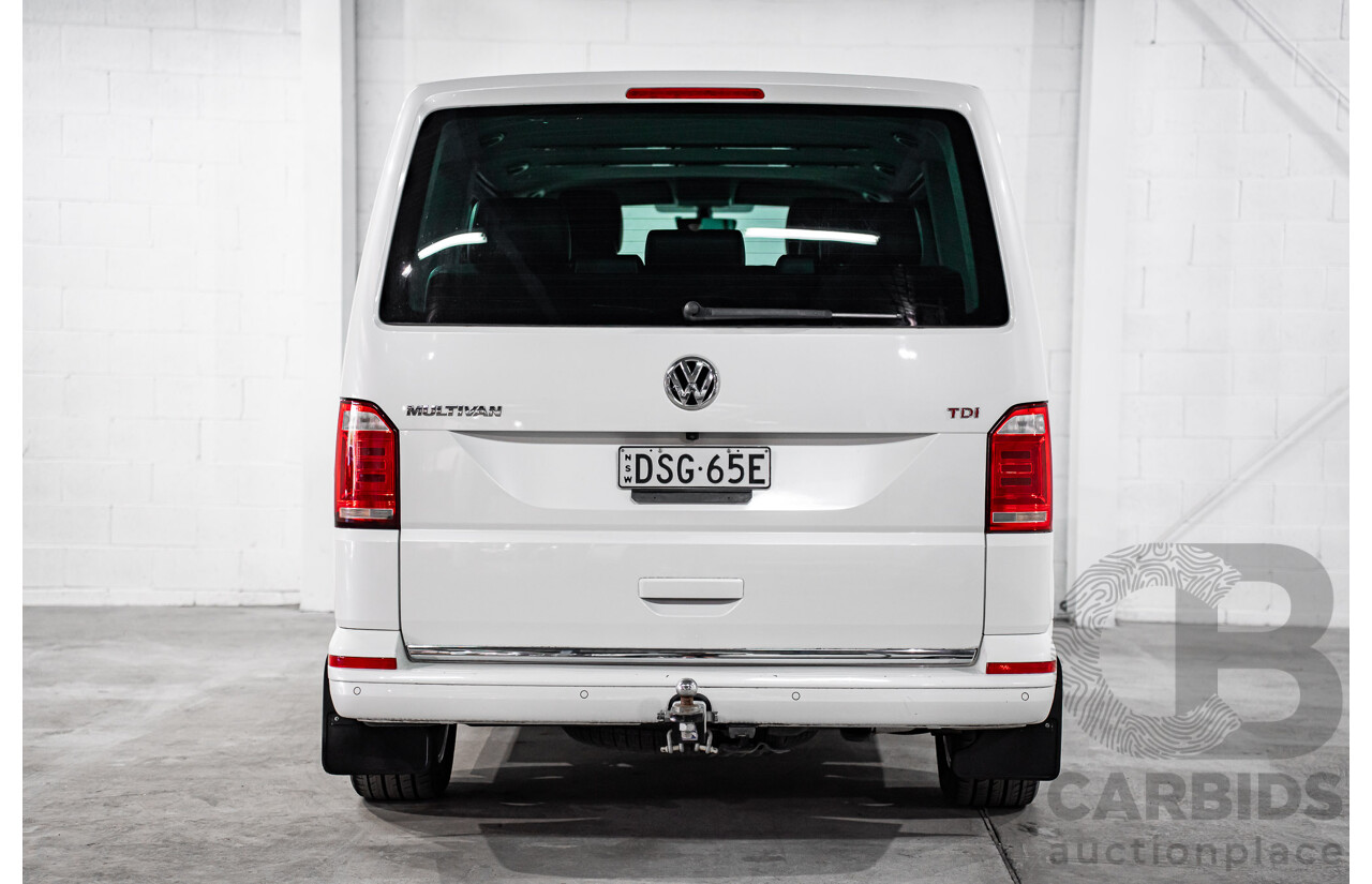 08/2017 Volkswagen Multivan Highline TDI450 (FWD) T6 MY18 4D Wagon Oryx White Pearl Turbo Diesel 2.0L