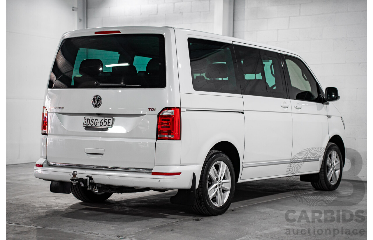 08/2017 Volkswagen Multivan Highline TDI450 (FWD) T6 MY18 4D Wagon Oryx White Pearl Turbo Diesel 2.0L