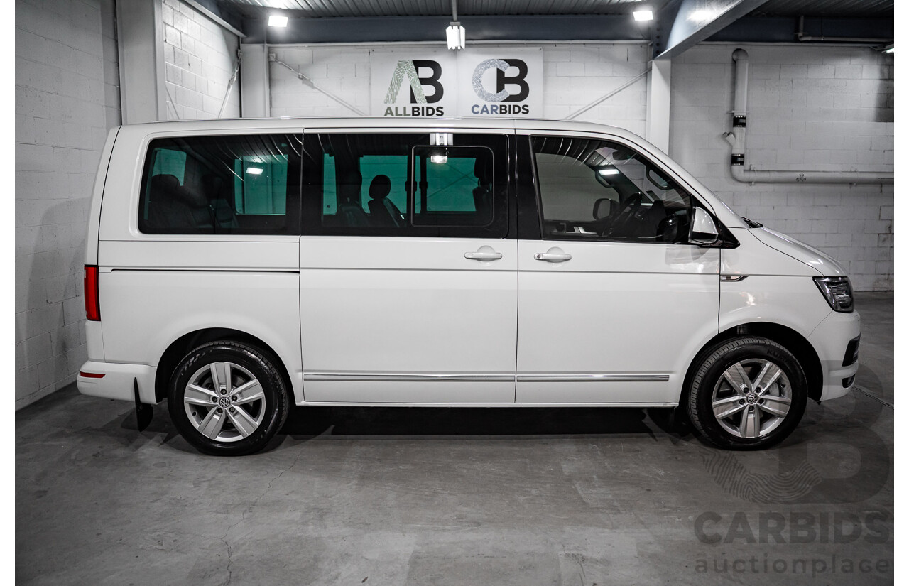 08/2017 Volkswagen Multivan Highline TDI450 (FWD) T6 MY18 4D Wagon Oryx White Pearl Turbo Diesel 2.0L