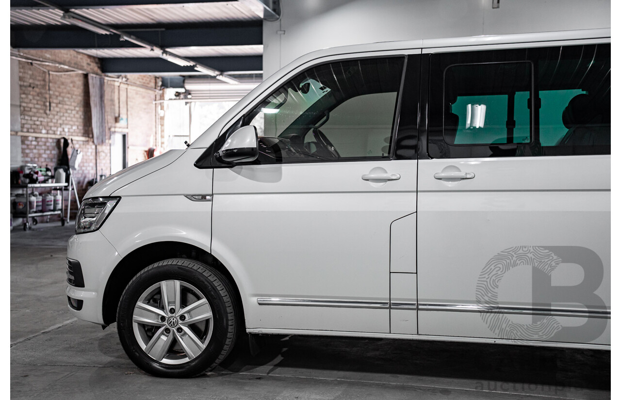 08/2017 Volkswagen Multivan Highline TDI450 (FWD) T6 MY18 4D Wagon Oryx White Pearl Turbo Diesel 2.0L