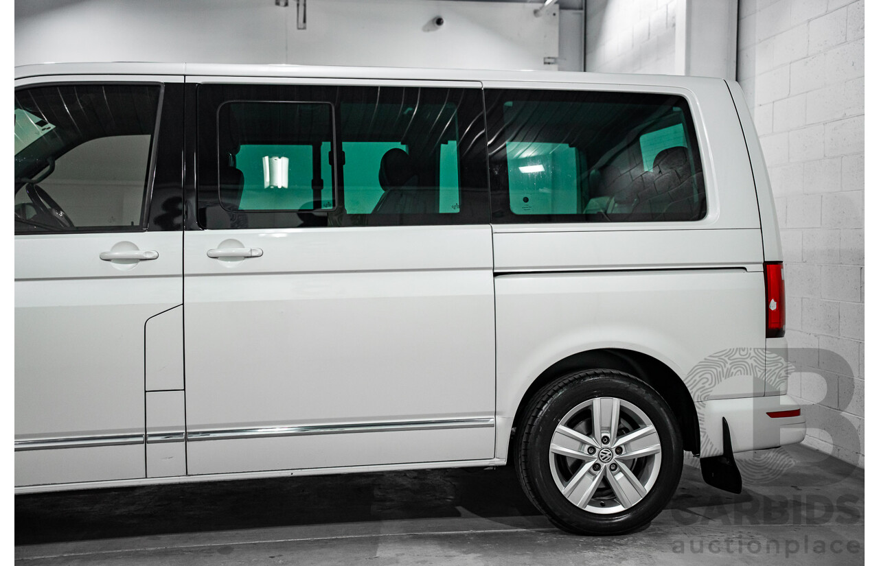 08/2017 Volkswagen Multivan Highline TDI450 (FWD) T6 MY18 4D Wagon Oryx White Pearl Turbo Diesel 2.0L
