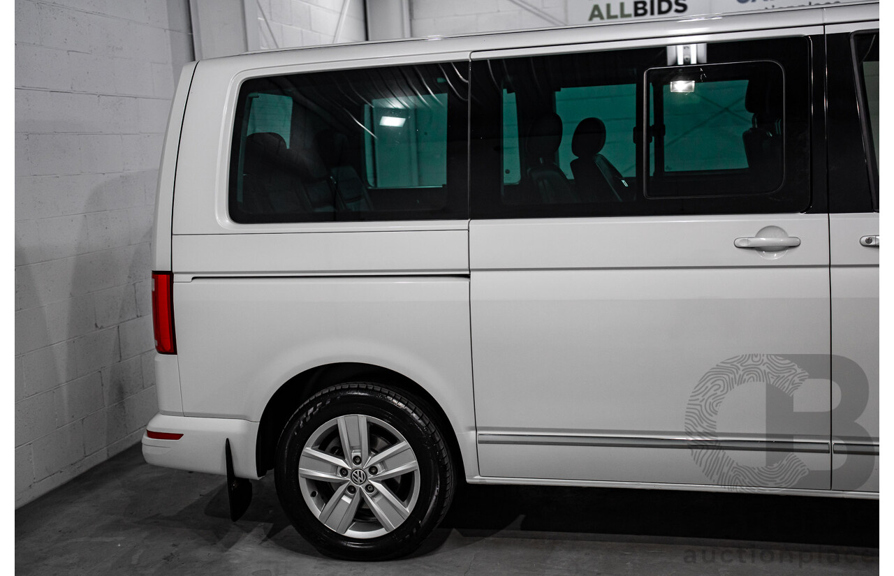 08/2017 Volkswagen Multivan Highline TDI450 (FWD) T6 MY18 4D Wagon Oryx White Pearl Turbo Diesel 2.0L