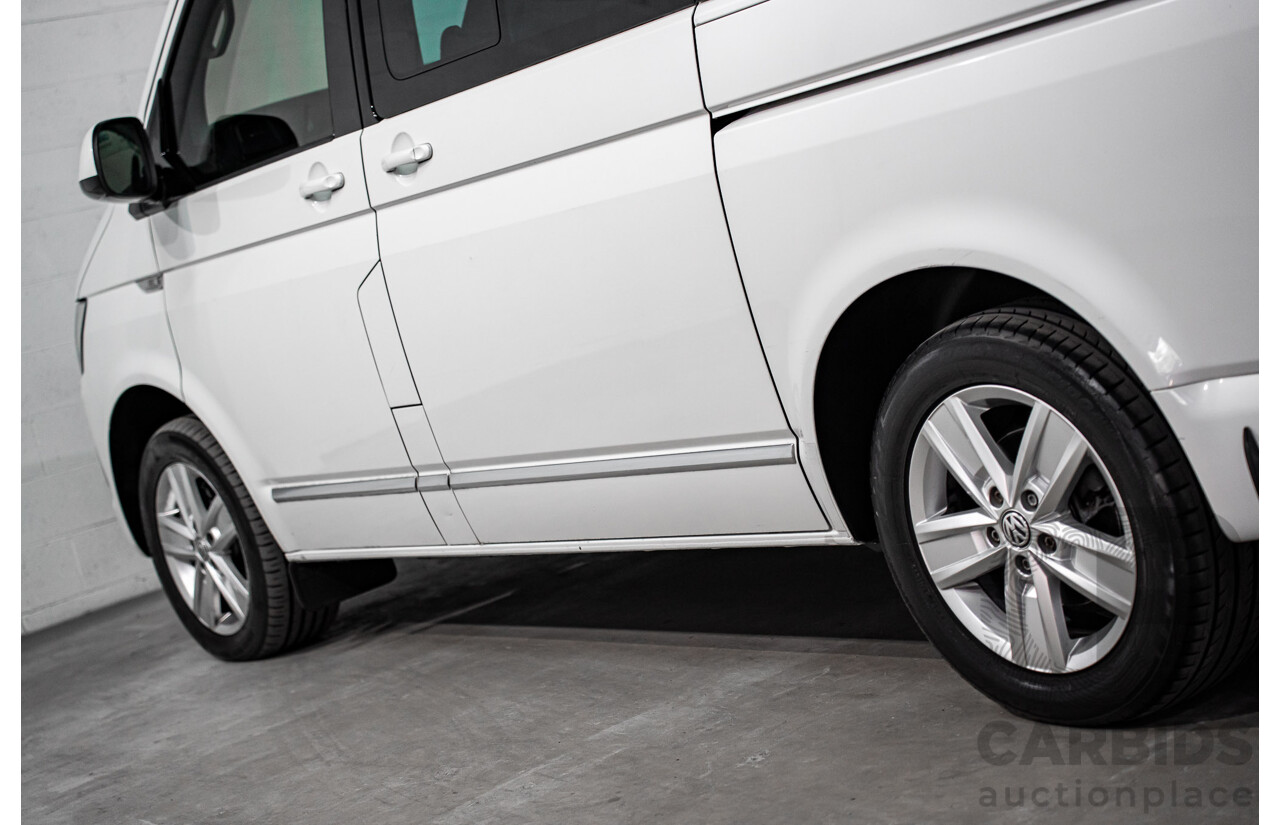 08/2017 Volkswagen Multivan Highline TDI450 (FWD) T6 MY18 4D Wagon Oryx White Pearl Turbo Diesel 2.0L