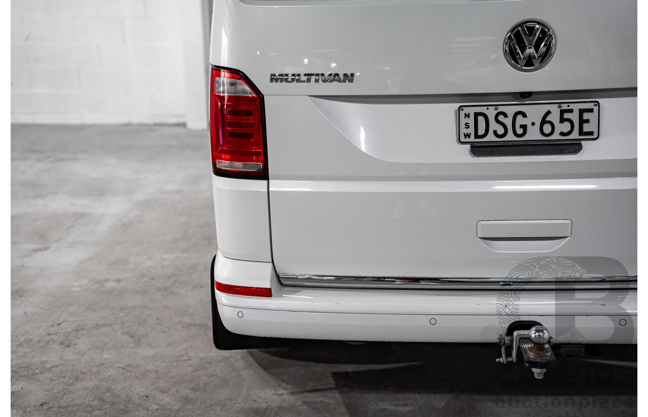 08/2017 Volkswagen Multivan Highline TDI450 (FWD) T6 MY18 4D Wagon Oryx White Pearl Turbo Diesel 2.0L