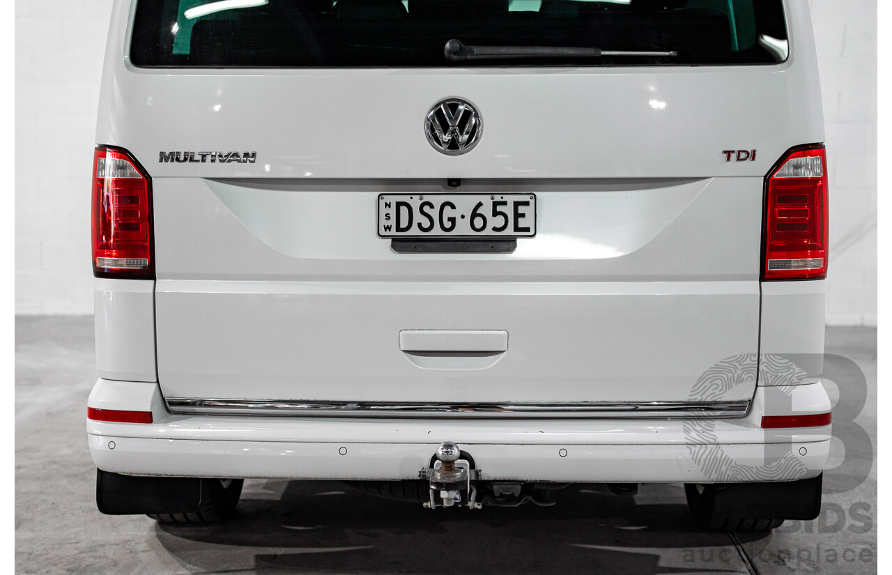 08/2017 Volkswagen Multivan Highline TDI450 (FWD) T6 MY18 4D Wagon Oryx White Pearl Turbo Diesel 2.0L