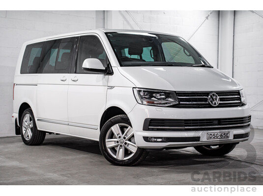 08/2017 Volkswagen Multivan Highline TDI450 (FWD) T6 MY18 4D Wagon Oryx White Pearl Turbo Diesel 2.0L