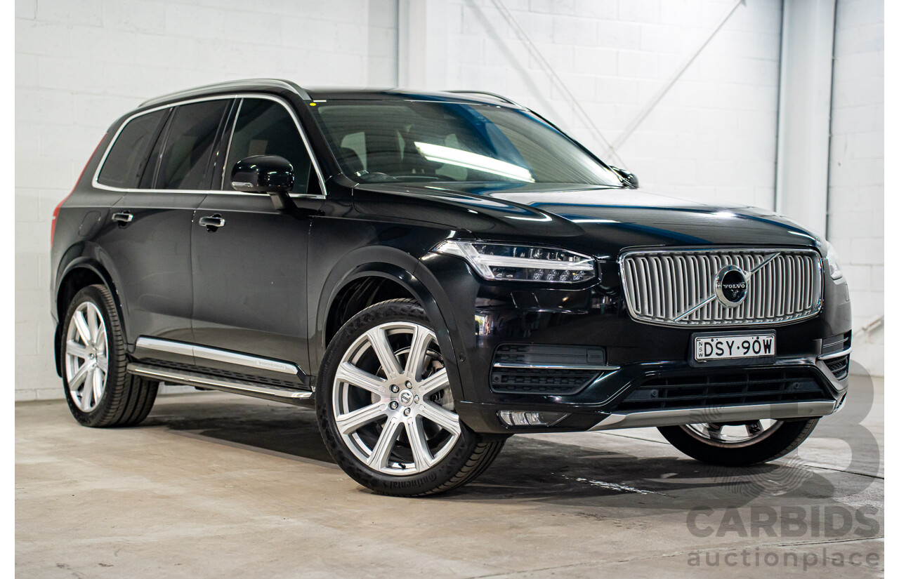 11/2017 Volvo XC90 D5 Inscription Polestar Upgrade (AWD) 256 MY18 4d Wagon Onyx Black Metallic Turbo Diesel 2.0L - 7 Seater