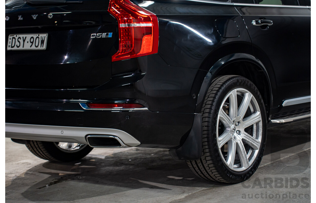 11/2017 Volvo XC90 D5 Inscription Polestar Upgrade (AWD) 256 MY18 4d Wagon Onyx Black Metallic Turbo Diesel 2.0L - 7 Seater
