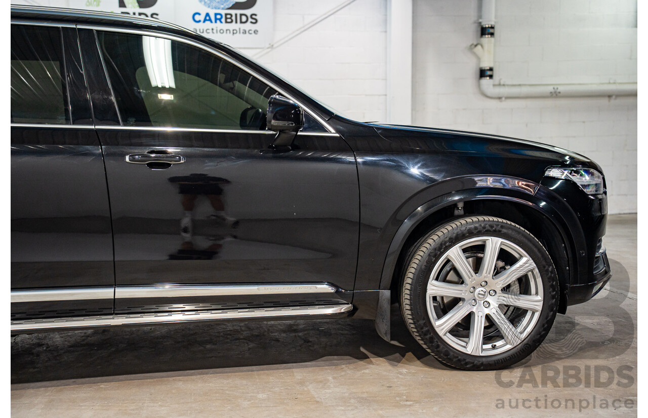 11/2017 Volvo XC90 D5 Inscription Polestar Upgrade (AWD) 256 MY18 4d Wagon Onyx Black Metallic Turbo Diesel 2.0L - 7 Seater