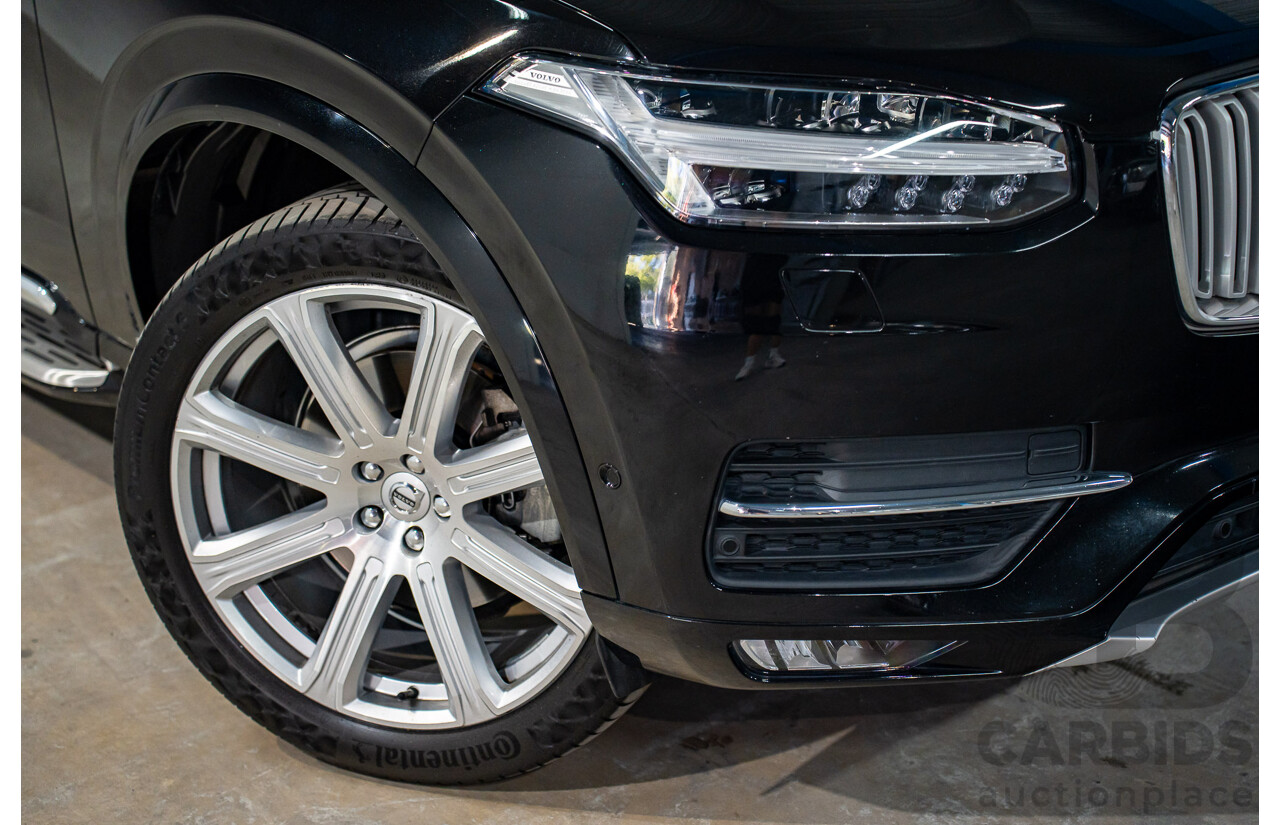 11/2017 Volvo XC90 D5 Inscription Polestar Upgrade (AWD) 256 MY18 4d Wagon Onyx Black Metallic Turbo Diesel 2.0L - 7 Seater
