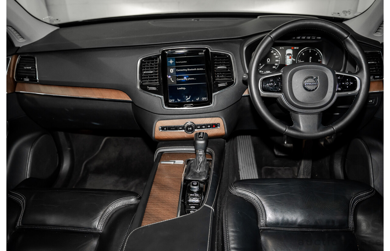 11/2017 Volvo XC90 D5 Inscription Polestar Upgrade (AWD) 256 MY18 4d Wagon Onyx Black Metallic Turbo Diesel 2.0L - 7 Seater